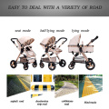 Luxus High Landscape Safe Baby Kinderwagen 3 in 1 Aluminiumlegierung Rahmen Kinderwagen Baby Kinderwagen